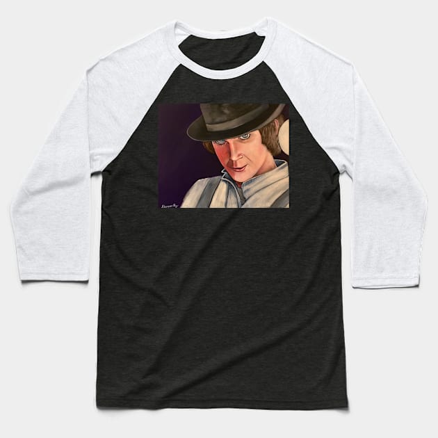 Clockwork Orange Baseball T-Shirt by GOGARTYGALLERY